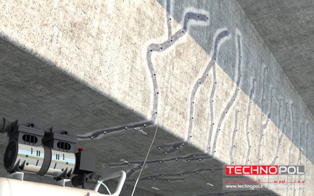 تزریق رزین اپوکسی در بتن