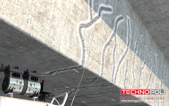 تزریق رزین اپوکسی در بتن