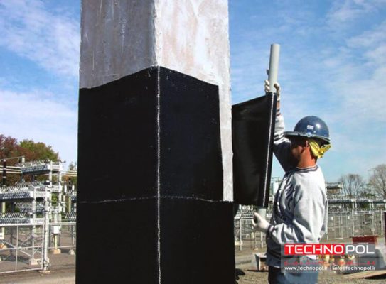 محصور کردن ستون بتنی به وسیله الیاف کربن CFRP - مقاوم سازی تکنوپل