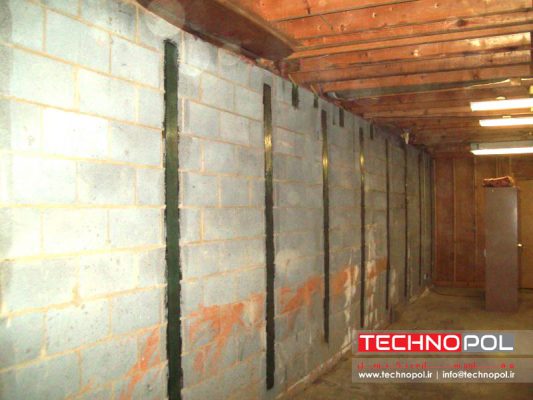 مقاوم سازی دیوار بتنی با الیاف کربن