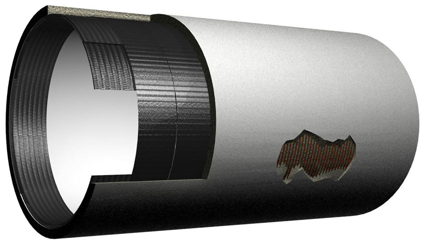 تقویت لوله با frp