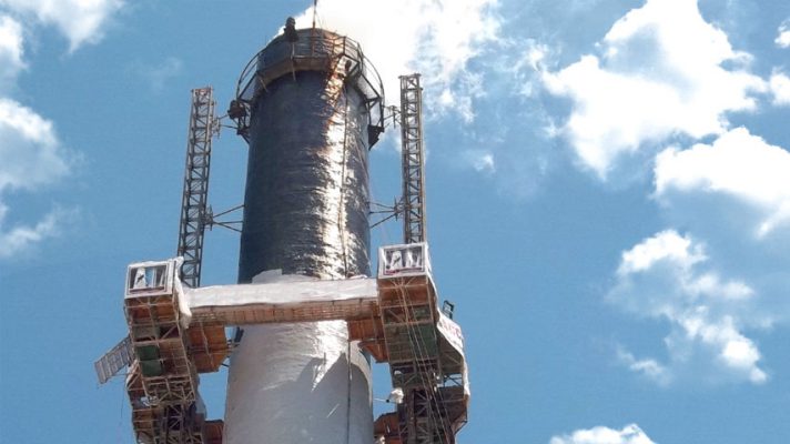 تقویت دودکش با frp