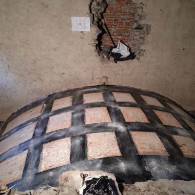 مقاوم سازی سقف گنبدی شکل با الیاف FRP