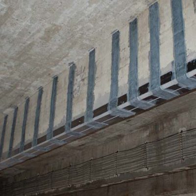 مقاوم سازی خمشی و برشی تیر بتنی با الیاف و لمینیت FRP