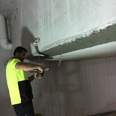 ترمیم تیر بتنی با ملات ترمیمی