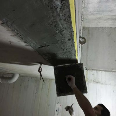 ترمیم تیر بتنی با ملات ترمیمی