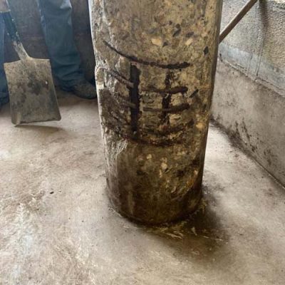 ترمیم ستون بتنی با ملات ترمیمی