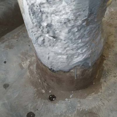 ترمیم ستون بتنی با ملات ترمیمی