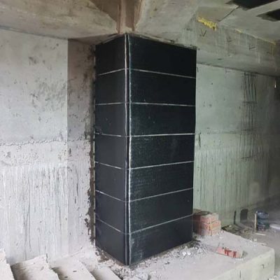 مقاوم سازی ستون و سقف بتنی با الیاف FRP