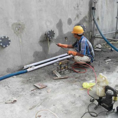 ترمیم دیوار بتنی مخزن با روش تزریق