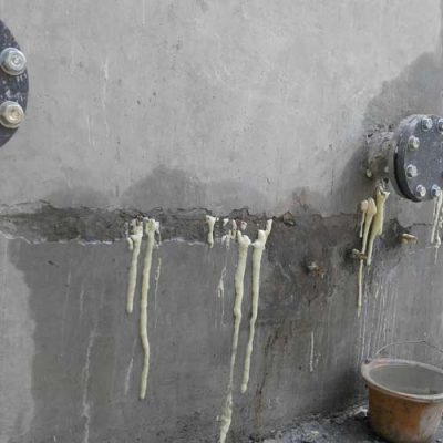 ترمیم دیوار بتنی مخزن با روش تزریق