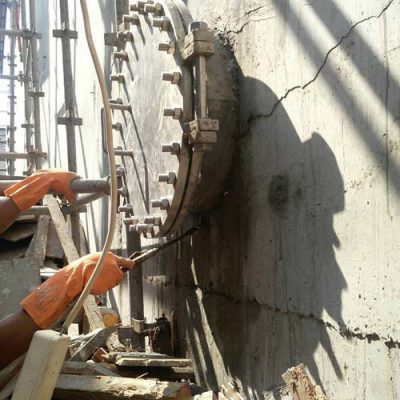 ترمیم دیوار بتنی مخزن با روش تزریق