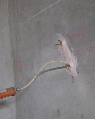 ترمیم دیوار بتنی با روش تزریق