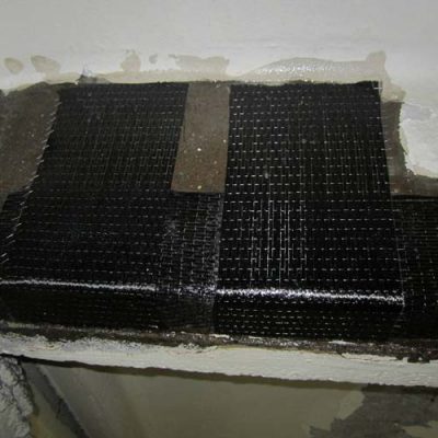 مقاوم سازی خمشی و برشی تیر بتنی پارکینگ تجاری با الیاف FRP