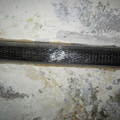 مقاوم سازی خمشی و برشی تیر بتنی پارکینگ تجاری با الیاف FRP