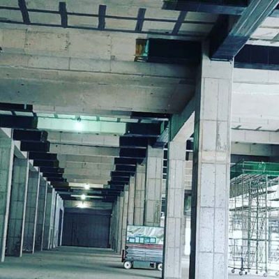 مقاوم سازی برشی تیر بتنی کارگاه صنعتی با الیاف FRP