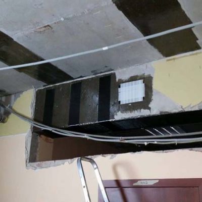 مقاوم سازی سقف با الیاف frp