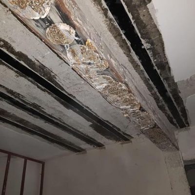 مقاوم سازی دال بتنی با frp