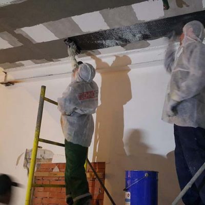 مقاوم سازی دال بتنی ساختمان مسکونی با الیاف FRP