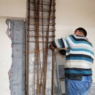 مقاوم سازی ستون با ژاکت بتنی