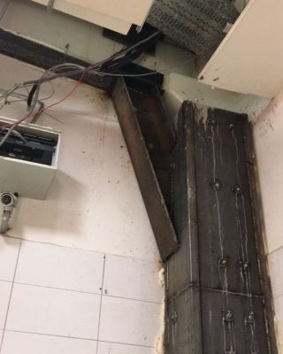 مقاوم سازی ستون ساختمان اداری با ژاکت بتنی