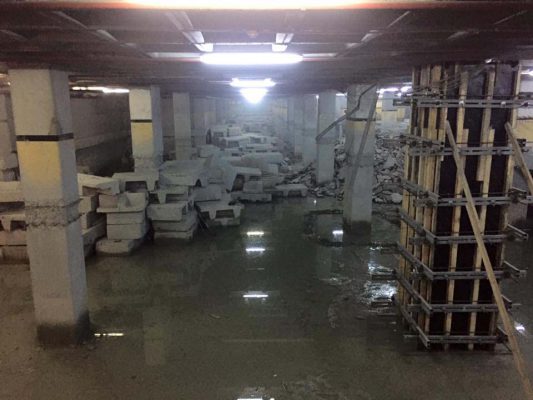 مقاوم سازی ستون های بتنی پارکینگ با ژاکت بتنی