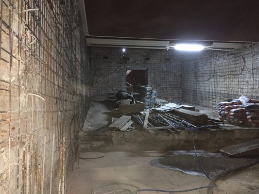 مقاوم سازی دیوار داخلی تونل با شاتکریت