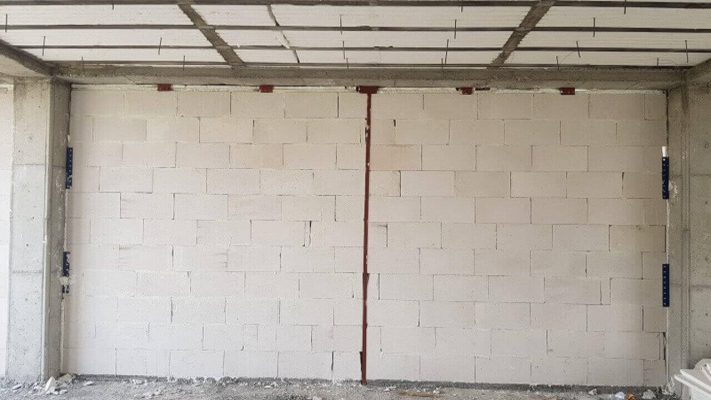 وال پست در دیوارهای بلوک AAC