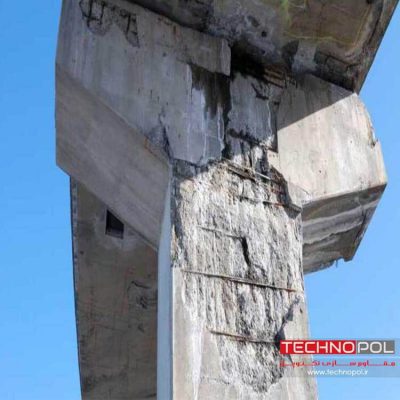 خوردگی بتن در پایه پل-شرکت مقاوم سازی تکنوپل