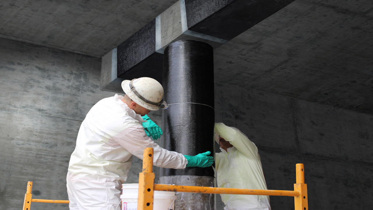 استفاده از FRP در مقاوم سازی ستون-شرکت مقاوم سازی تکنوپل