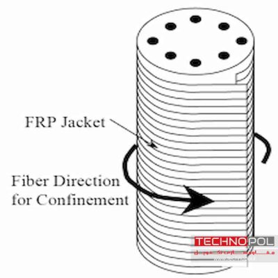 مقاوم سازی ستون با استفاده از FRP-شرکت مقاوم سازی تکنوپل