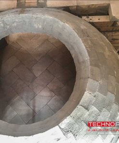 اجرای کوره آجری با ملات نسوز